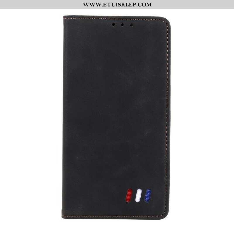 Etui Na Telefon do Xiaomi Redmi Note 10 5G Etui Folio Trójkolorowy Skórzany Styl